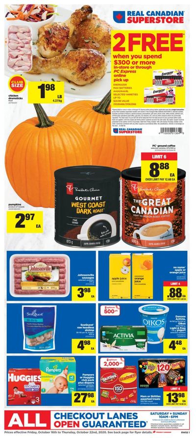 Real Canadian Superstore (West) Flyer October 16 to 22