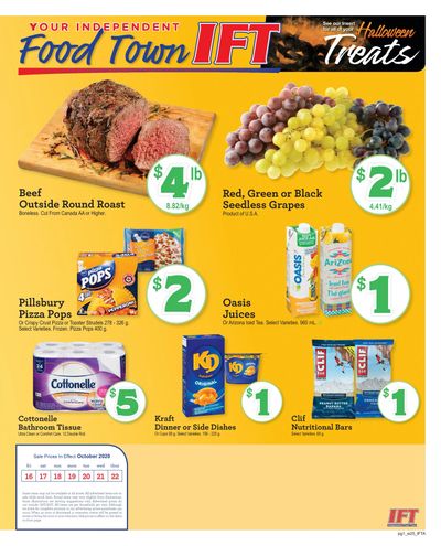IFT Independent Food Town Flyer October 16 to 22