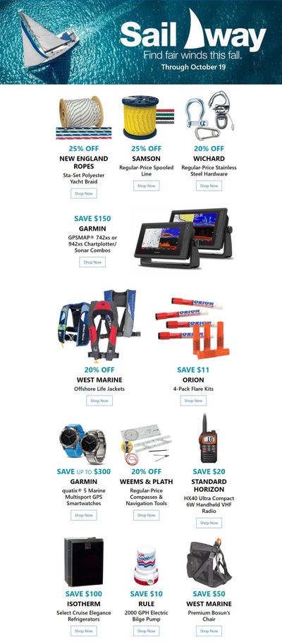 West Marine Weekly Ad Flyer October 15 to October 19