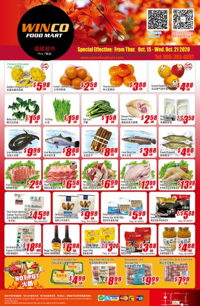 WinCo Food Mart (HWY 7) Flyer October 15 to 21