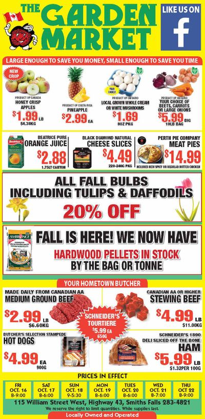 The Garden Market Flyer October 16 to 22