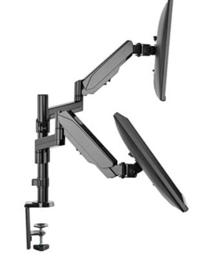 Dual Monitor Stand - Dual Computer Screen Arms - C Clamp on Desk Monitor Riser - Full Motion Swivel Articulating Gas Springs - Universal Fit for 17" - 32" 180° Rotation Vesa Mount For $59.95 At Amazon Canada Dual Monitor Stand - Dual Computer Screen Arms - C Clamp on Desk Monitor Riser - Full Motion Swivel Articulating Gas Springs - Universal Fit for 17" - 32" 180° Rotation Vesa Mount For $59.95 At Amazon Canada