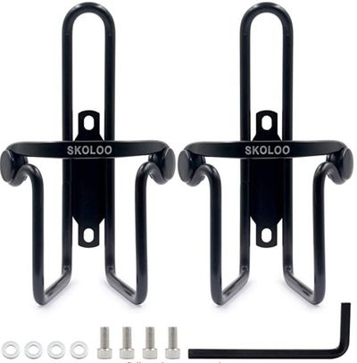 Skoloo Bicycle Water Bottle Cages, Standard Lightweight Aluminum Cycling Mountain Bike Dirt Bike Bottle Holder Carrier Rack For $23.00 At Amazon Canada