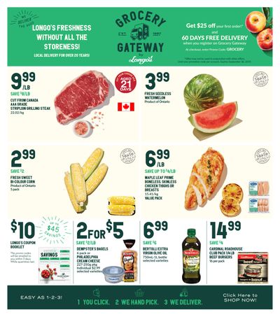Longo's Grocery Gateway Flyer August 28 to September 24