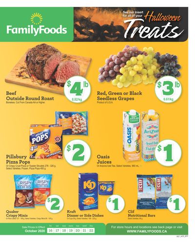 Family Foods Flyer October 16 to 22