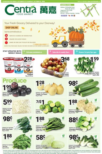 Centra Foods (Barrie) Flyer October 16 to 22