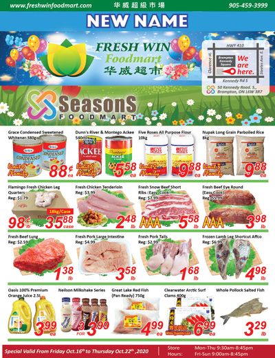 Seasons Food Mart (Brampton) Flyer October 16 to 22