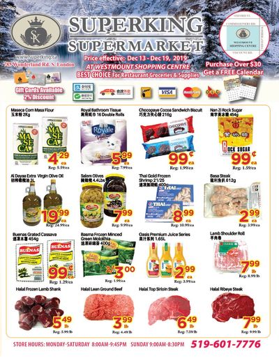 Superking Supermarket (London) Flyer December 13 to 19