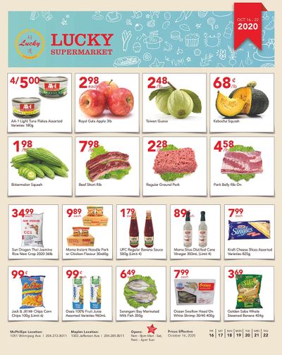 Lucky Supermarket (Winnipeg) Flyer October 16 to 22