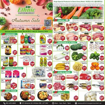 Ethnic Supermarket Flyer October 16 to 22