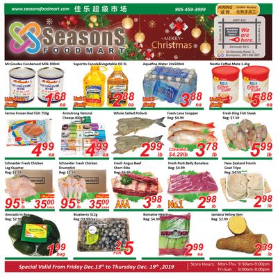 Seasons Food Mart (Brampton) Flyer December 13 to 19