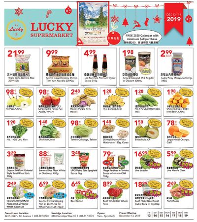 Lucky Supermarket (Calgary) Flyer December 13 to 19