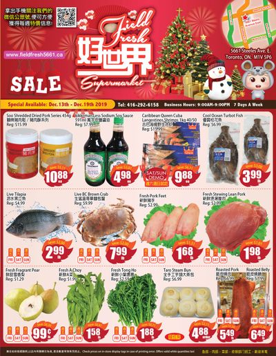 Field Fresh Supermarket Flyer December 13 to 19
