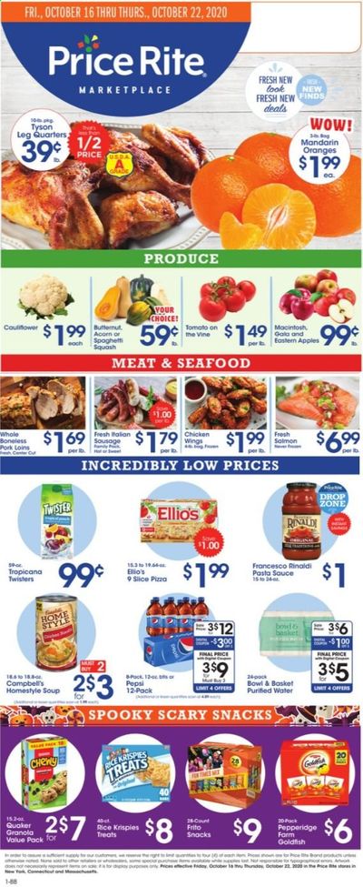 Price Rite (CT, MA, MD, NH, NJ, NY, PA, RI) Weekly Ad Flyer October 16 to October 22