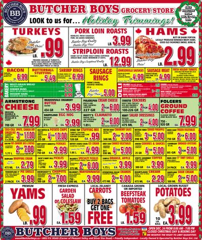 Butcher Boys Grocery Store Flyer December 13 to 24