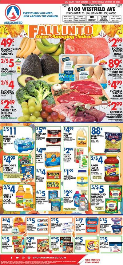 Associated Supermarkets Weekly Ad Flyer October 16 to October 22