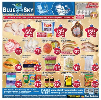 Blue Sky Supermarket (Pickering) Flyer December 13 to 19