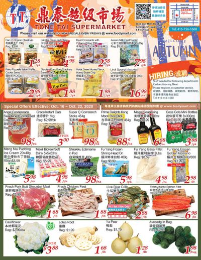 Tone Tai Supermarket Flyer October 16 to 22