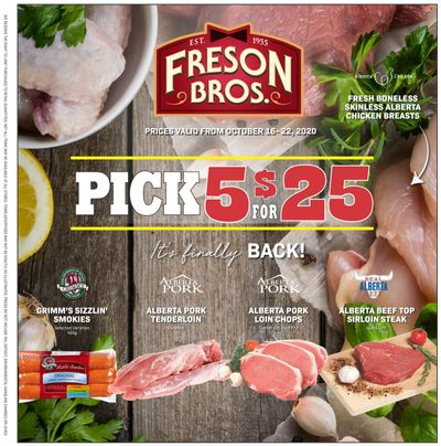 Freson Bros. Flyer October 16 to 22