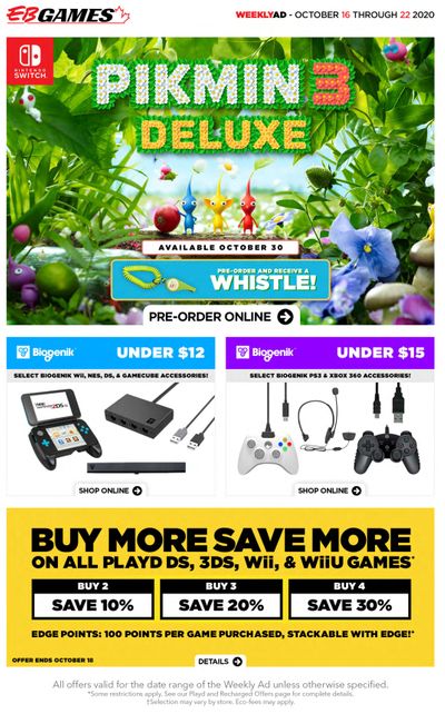 EB Games Flyer October 16 to 22