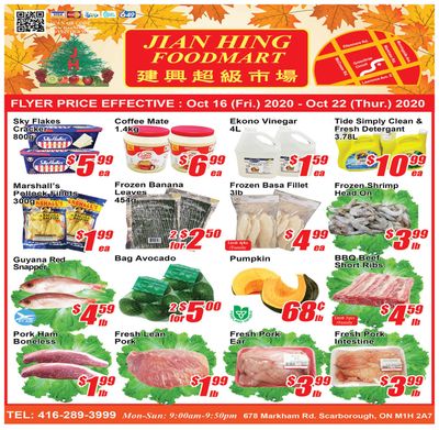 Jian Hing Foodmart (Scarborough) Flyer October 16 to 22