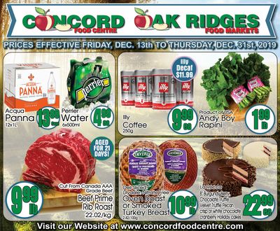 Concord Food Centre & Oak Ridges Food Market Flyer December 13 to 31