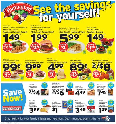 Hannaford (ME) Weekly Ad Flyer October 18 to October 24