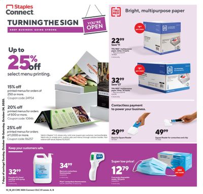 Staples Weekly Ad Flyer October 18 to October 24