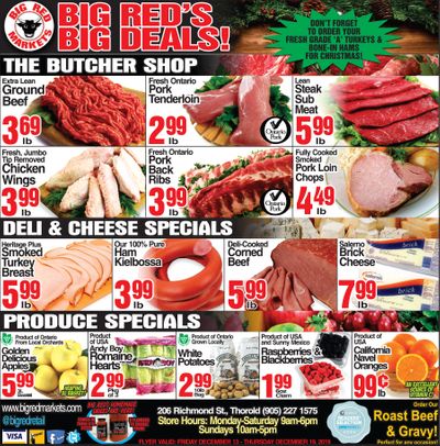 Big Red Markets Flyer December 13 to 19