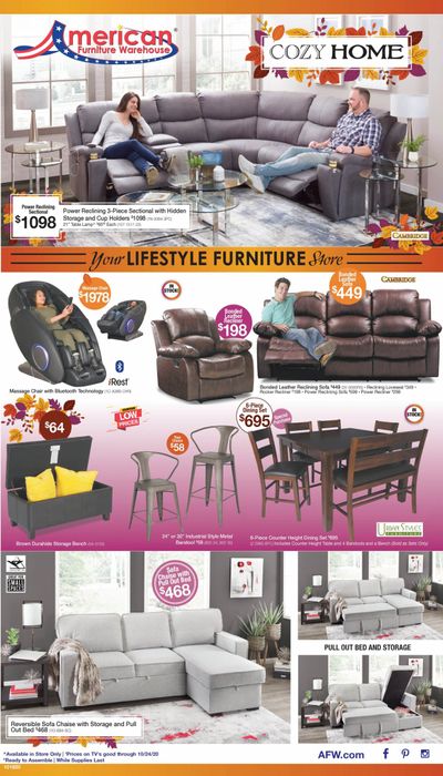 American Furniture Warehouse (CO) Weekly Ad Flyer October 18 to October 24