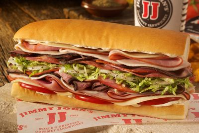 Limited Time Buy One, Get One 50% Off Sandwich Promo at Participating Jimmy John's with Online & App Orders