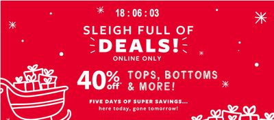 Carter’s OshKosh B’gosh Canada Online Holiday Deals: Today Save 40% Off Play-Ready Tops, Bottoms, Dresses & More