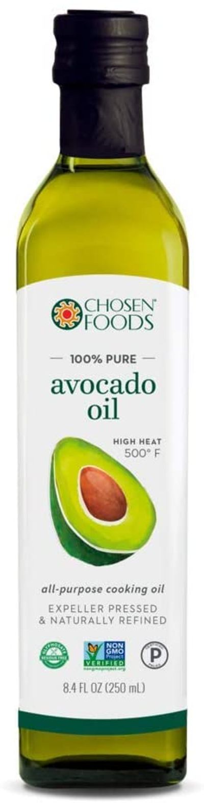 Chosen Foods, 100% Pure Avocado Oil, Non-GMO, High-Heat All Purpose Oil, 250ml On Sale for $ 4.97 at Amazon Canada