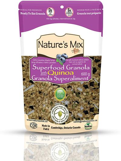 Superfood Granola 600g - Nut Free On Sale for $6.27 (Save $4.42) at Amazon Canada