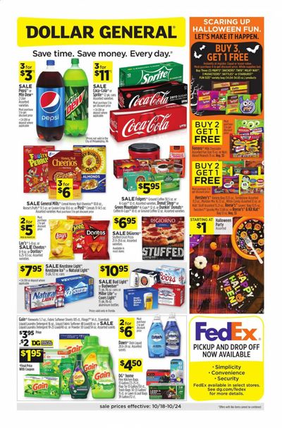 Dollar General (FL) Weekly Ad Flyer October 18 to October 24