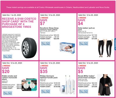 Costco Canada More Savings Weekly Coupons/Flyers for: Ontario, New Brunswick, Newfoundland & Labrador and Nova Scotia, Until October 25
