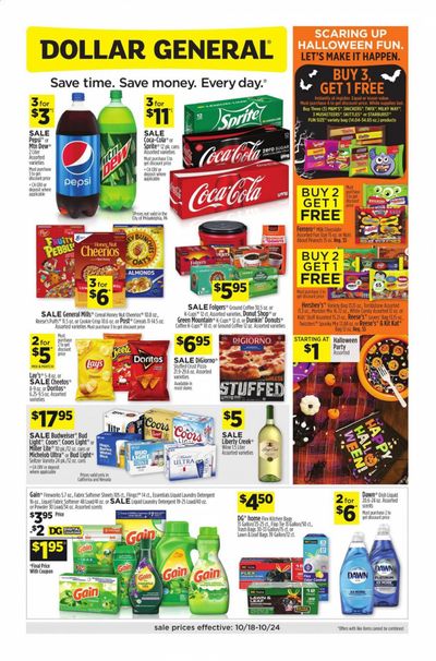 Dollar General (CA) Weekly Ad Flyer October 18 to October 24 Dollar General (CA) Weekly Ad Flyer October 18 to October 24