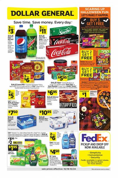 Dollar General (AL) Weekly Ad Flyer October 18 to October 24