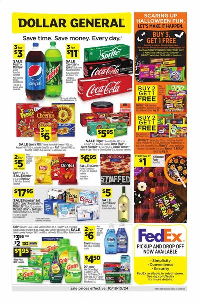 Dollar General (CA, NV) Weekly Ad Flyer October 18 to October 24