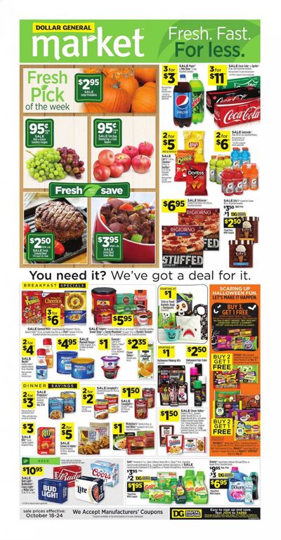 Dollar General (KY) Weekly Ad Flyer October 18 to October 24