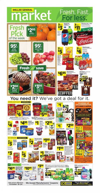 Dollar General (AL) Weekly Ad Flyer October 18 to October 24