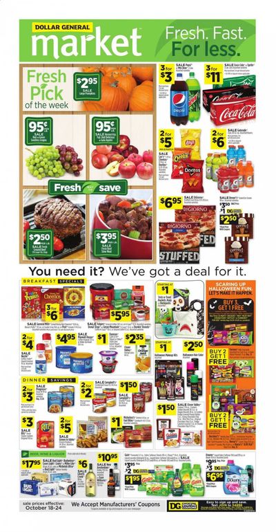 Dollar General (NV) Weekly Ad Flyer October 18 to October 24