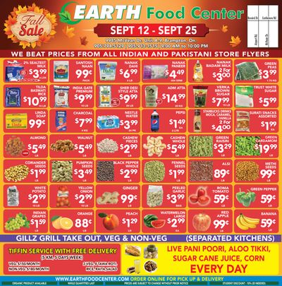 Earth Food Center Flyer September 12 to 25