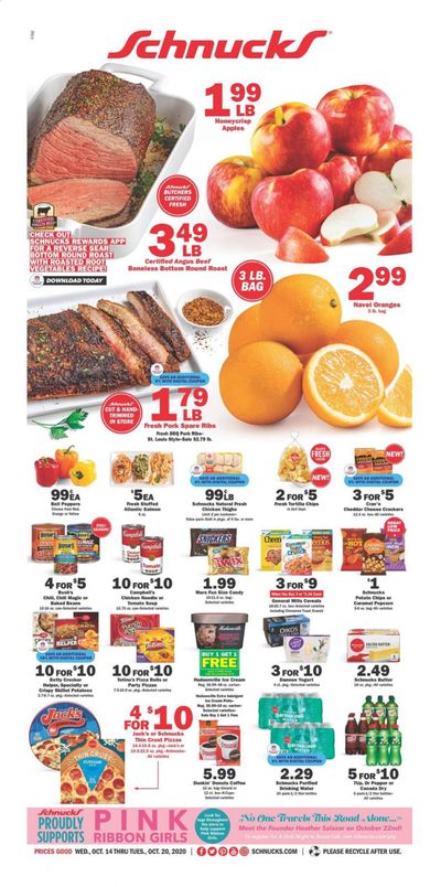 Schnucks (IA, IL, IN, MO, WI) Weekly Ad Flyer October 14 to October 20