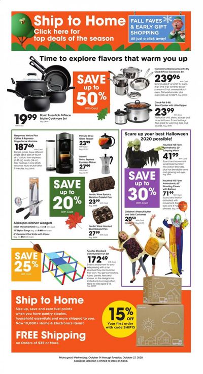 Baker's Weekly Ad Flyer October 14 to October 27