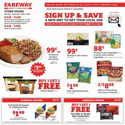 Fareway (IA, IL, MN, MO, NE, SD) Weekly Ad Flyer October 20 to October 26