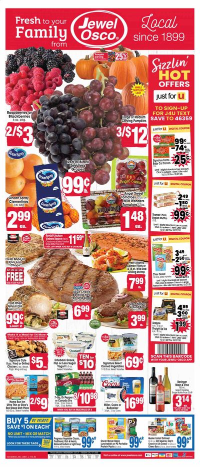 Jewel Osco (IN) Weekly Ad Flyer October 21 to October 27