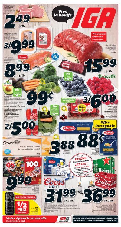 IGA (QC) Flyer October 22 to 28