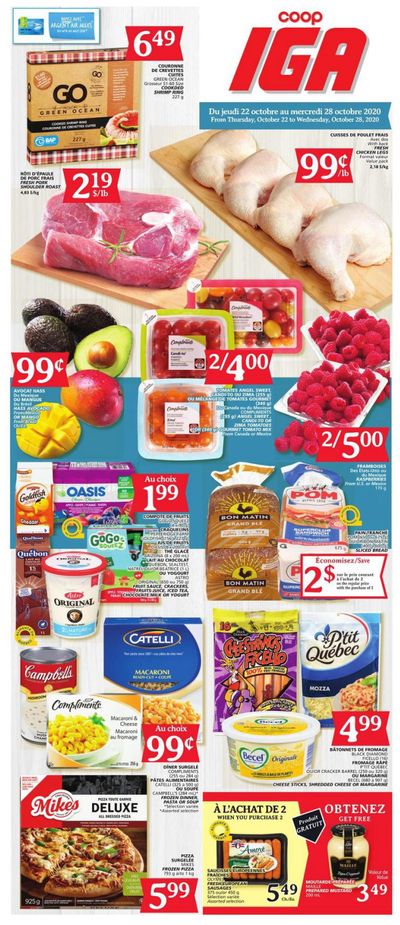 Coop IGA Flyer October 22 to 28