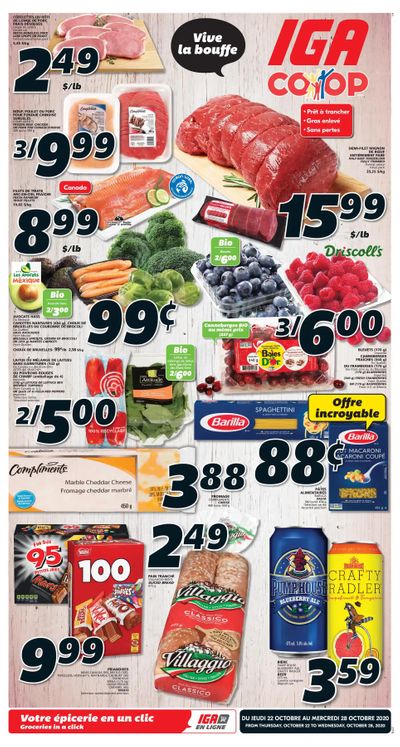IGA (NB) Flyer October 22 to 28